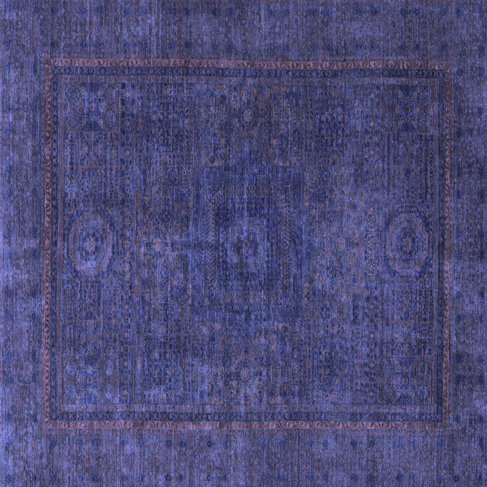 Square Machine Washable Abstract Blue Modern Rug, wshabs1319blu