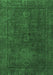 Machine Washable Abstract Emerald Green Modern Area Rugs, wshabs1319emgrn