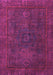 Machine Washable Abstract Pink Modern Rug, wshabs1319pnk