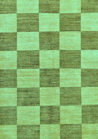 Checkered Turquoise Modern Rug, abs131turq