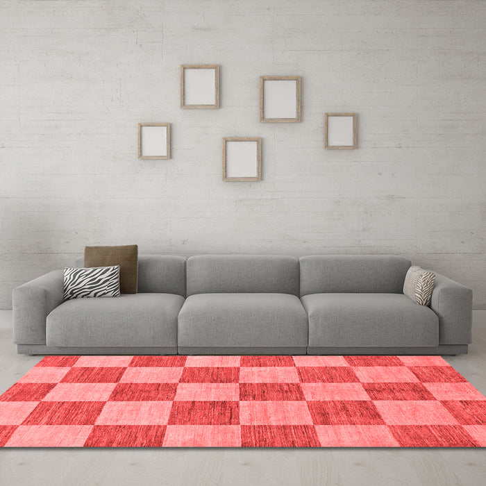 Modern Red Washable Rugs