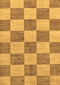 Checkered Brown Modern Rug, abs131brn