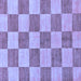 Square Checkered Blue Modern Rug, abs131blu