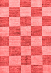 Checkered Red Modern Rug, abs131red