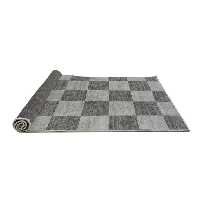 Sideview of Checkered Gray Modern Rug, abs131gry