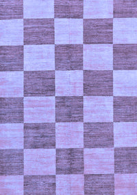 Checkered Blue Modern Rug, abs131blu