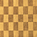 Square Checkered Brown Modern Rug, abs131brn