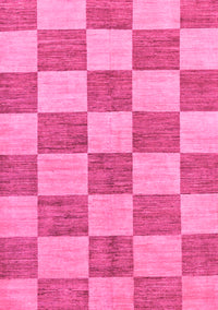 Checkered Pink Modern Rug, abs131pnk