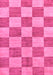 Checkered Pink Modern Rug, abs131pnk