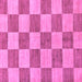 Square Checkered Purple Modern Rug, abs131pur