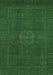 Machine Washable Abstract Emerald Green Modern Area Rugs, wshabs1320emgrn