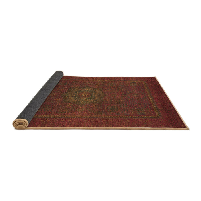 Sideview of Abstract Brown Modern Rug, abs1320brn