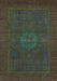 Abstract Turquoise Modern Rug, abs1320turq