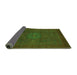 Sideview of Abstract Green Modern Rug, abs1320grn