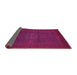 Sideview of Abstract Pink Modern Rug, abs1320pnk