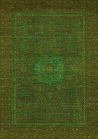 Abstract Green Modern Rug, abs1320grn