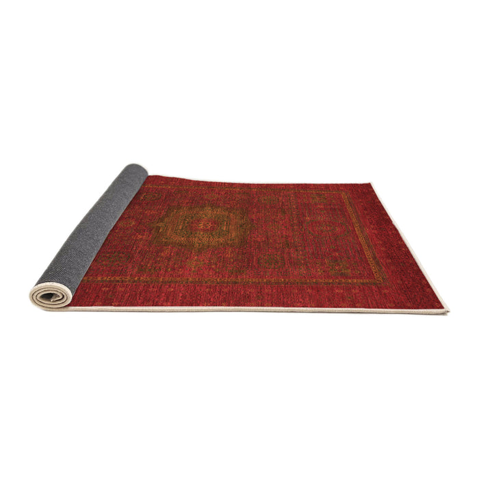 Sideview of Abstract Orange Modern Rug, abs1320org