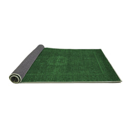 Sideview of Abstract Emerald Green Modern Rug, abs1320emgrn