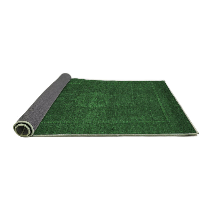 Sideview of Abstract Emerald Green Modern Rug, abs1320emgrn
