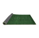 Sideview of Abstract Emerald Green Modern Rug, abs1320emgrn