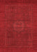 Abstract Red Modern Area Rugs