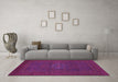 Machine Washable Abstract Purple Modern Area Rugs in a Living Room, wshabs1320pur