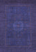 Machine Washable Abstract Blue Modern Rug, wshabs1320blu