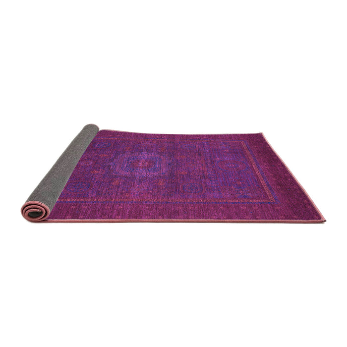 Sideview of Abstract Purple Modern Rug, abs1320pur