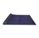 Sideview of Abstract Blue Modern Rug, abs1320blu