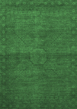 Abstract Emerald Green Modern Rug, abs1321emgrn