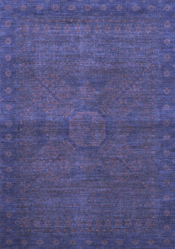 Abstract Blue Modern Rug, abs1321blu