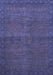 Abstract Blue Modern Rug, abs1321blu