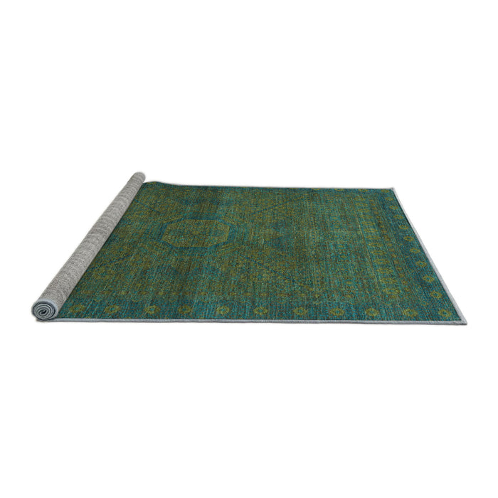 Sideview of Machine Washable Abstract Light Blue Modern Rug, wshabs1321lblu