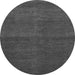 Round Machine Washable Abstract Gray Modern Rug, wshabs1321gry