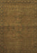 Machine Washable Abstract Brown Modern Rug, wshabs1321brn