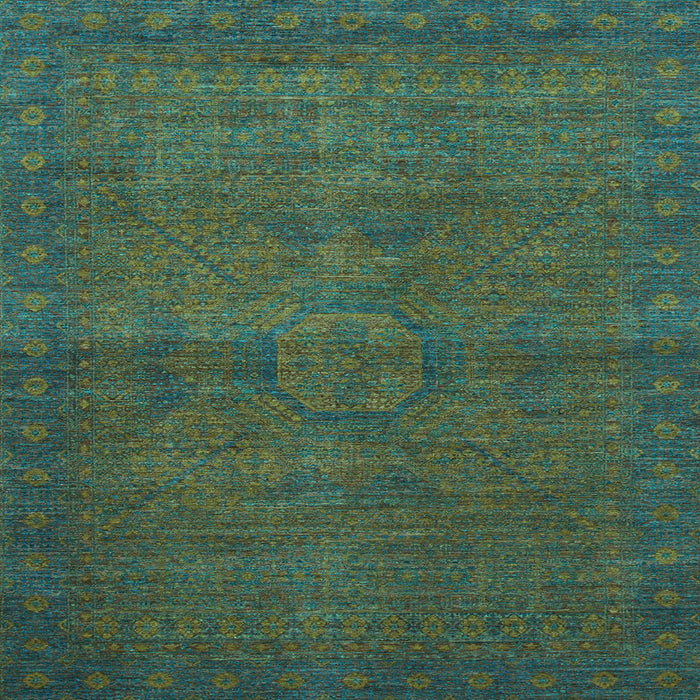 Square Abstract Light Blue Modern Rug, abs1321lblu