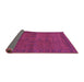 Sideview of Abstract Pink Modern Rug, abs1321pnk