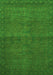 Machine Washable Abstract Green Modern Area Rugs, wshabs1321grn