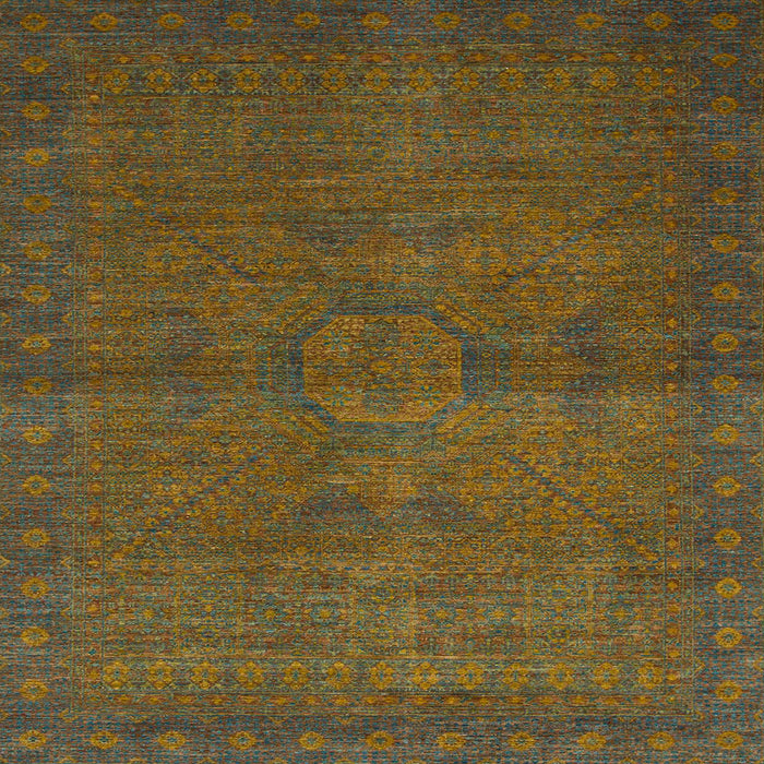 Square Machine Washable Abstract Sepia Brown Rug, wshabs1321