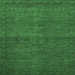 Square Abstract Emerald Green Modern Rug, abs1321emgrn