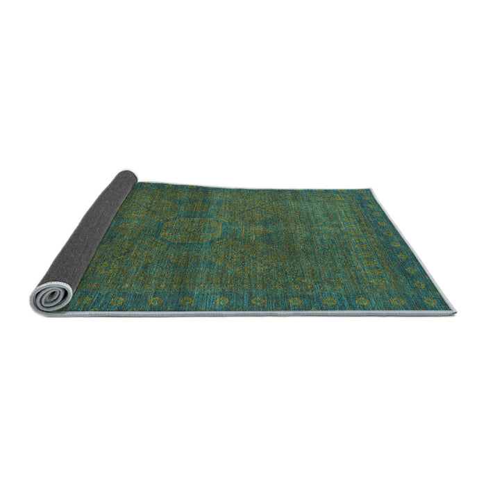 Sideview of Abstract Light Blue Modern Rug, abs1321lblu