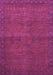 Machine Washable Abstract Pink Modern Rug, wshabs1321pnk