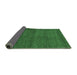 Sideview of Abstract Emerald Green Modern Rug, abs1321emgrn