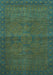 Abstract Light Blue Modern Rug, abs1321lblu