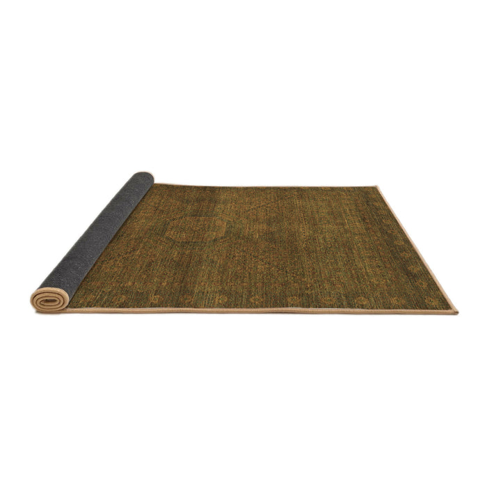 Sideview of Abstract Brown Modern Rug, abs1321brn