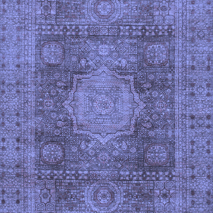 Machine Washable Abstract Blue Modern Rug, wshabs1322blu