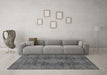 Machine Washable Abstract Gray Modern Rug in a Living Room,, wshabs1322gry