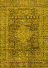 Abstract Yellow Modern Rug, abs1322yw