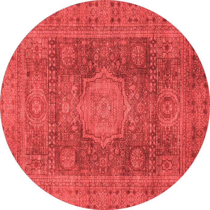 Machine Washable Abstract Red Modern Rug, wshabs1322red