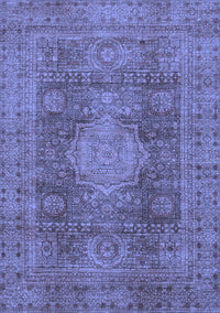 Abstract Blue Modern Rug, abs1322blu